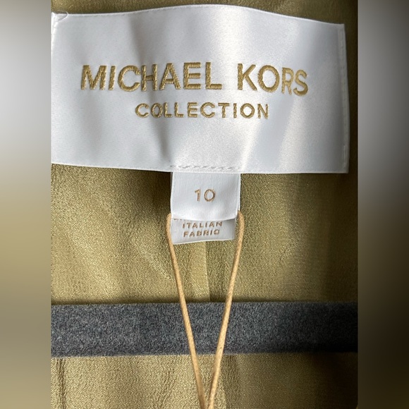Michael Kors Collection~NWT~ Twill Silk-Lined~Military Jacket~Size 10~MSRP $1690 - Picture 2 of 13